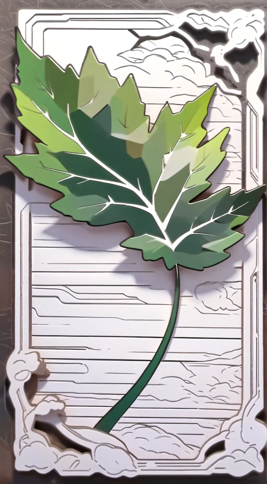 ai character: Leafy (Bfdi) background