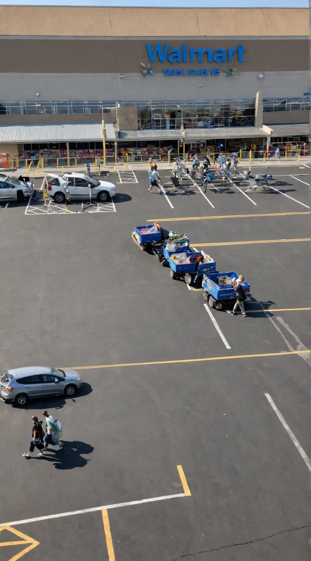 ai character: Walmart  background