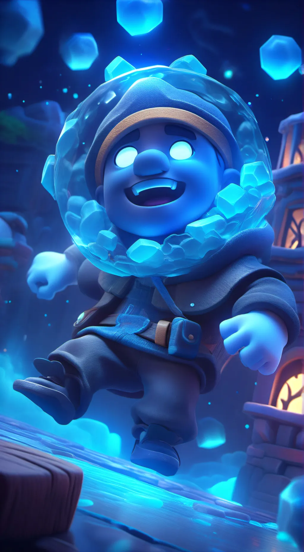 ai character: colers background