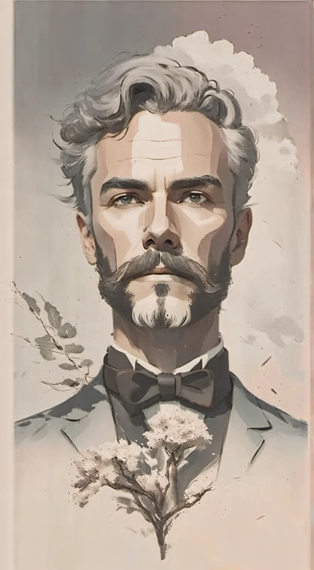 ai character: Words background