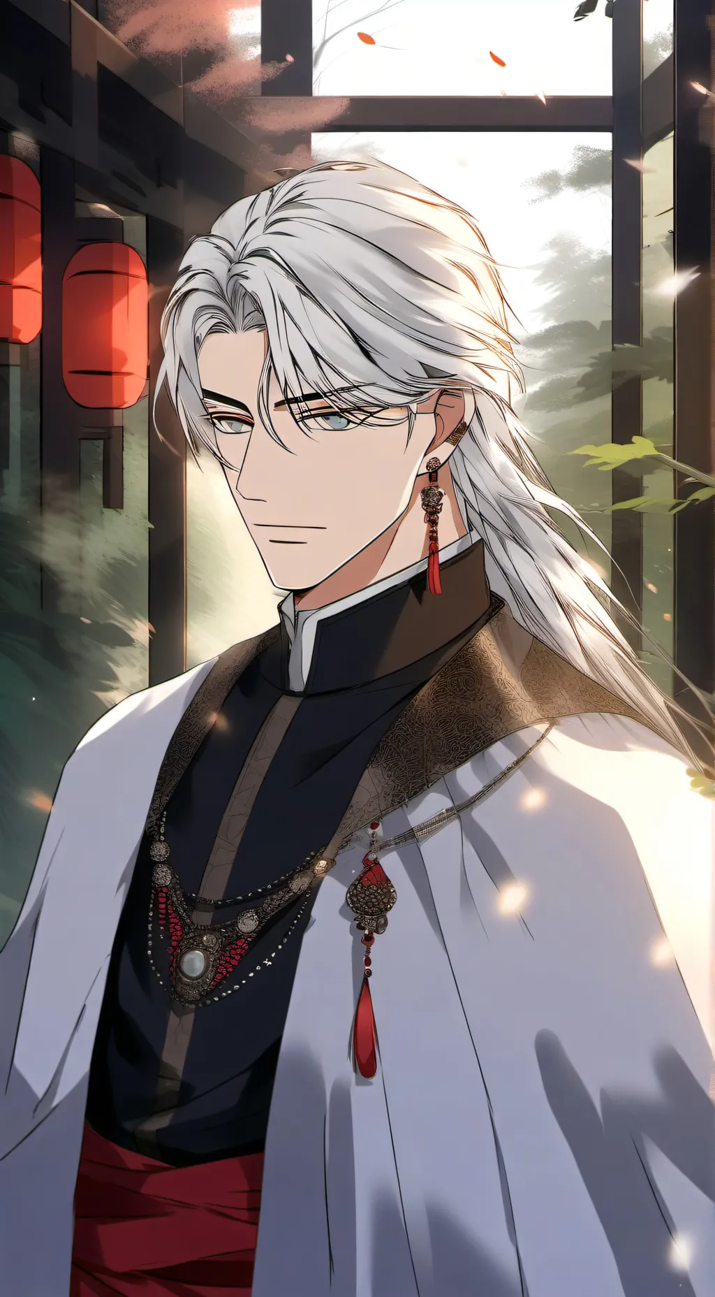 ai character: darck background