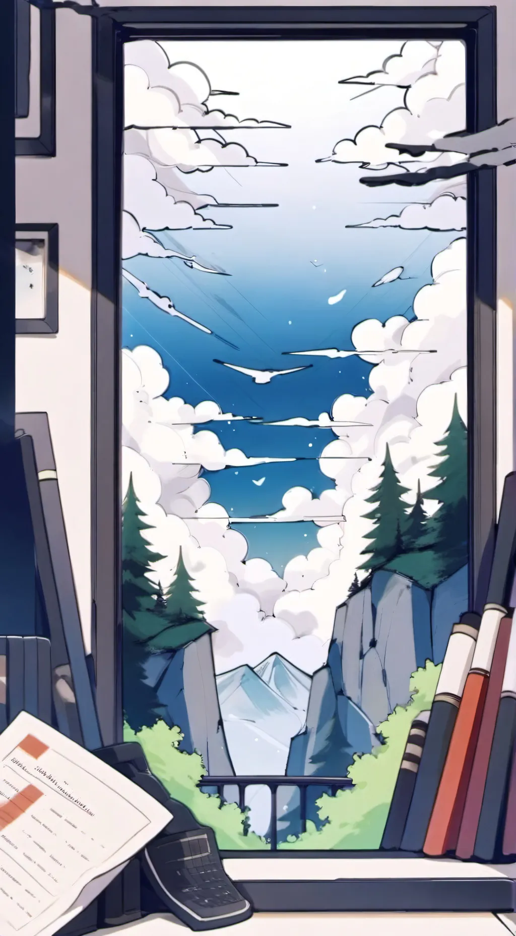 ai character: Mha soulmate color background