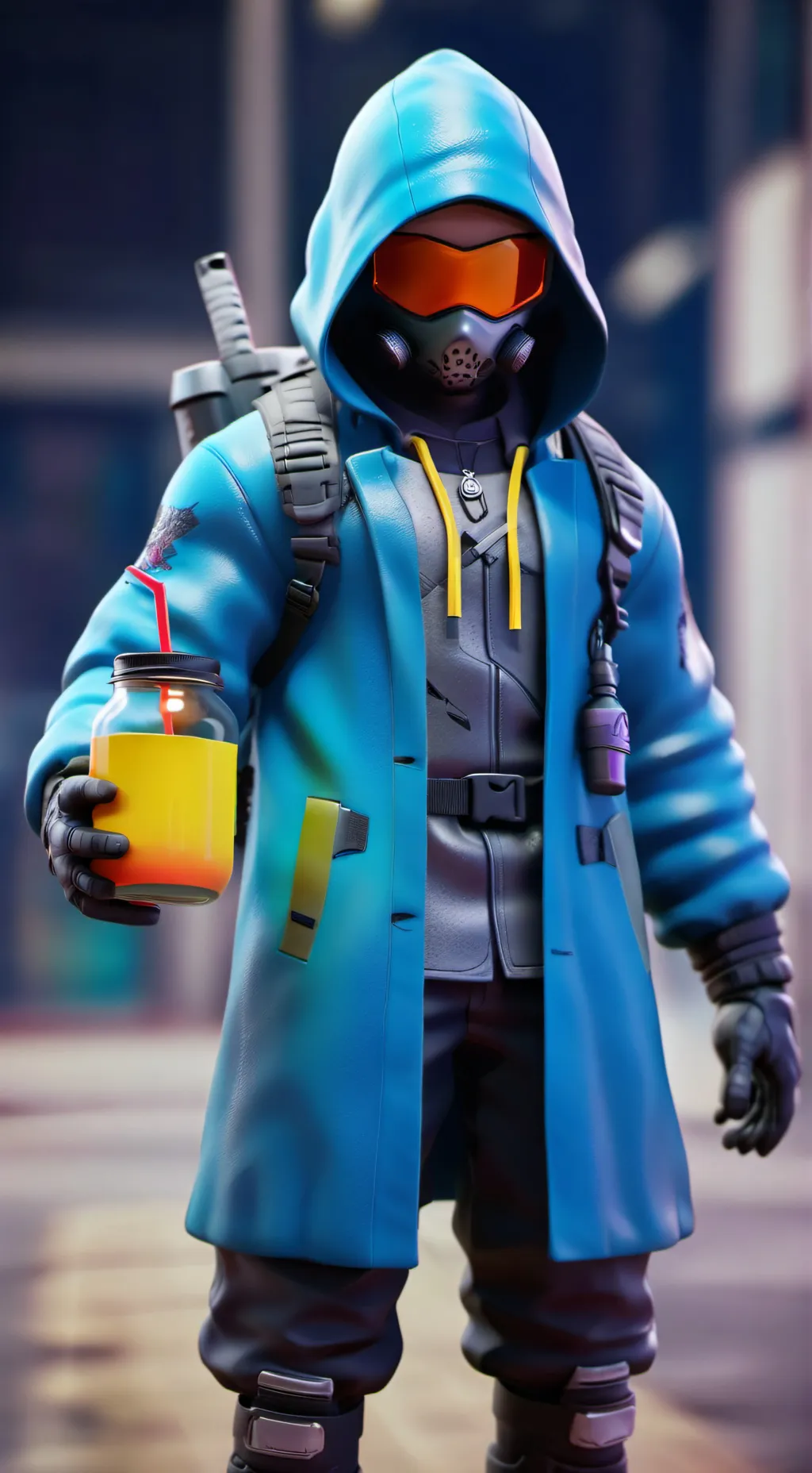 ai character: R63 potion background