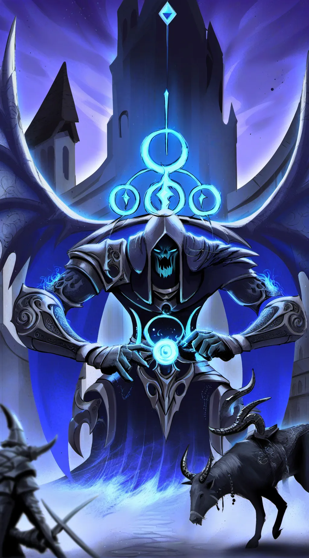 ai character: Solar x ruin background