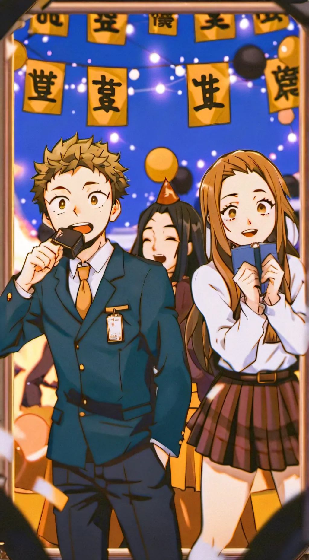 ai character: MHA new year! background