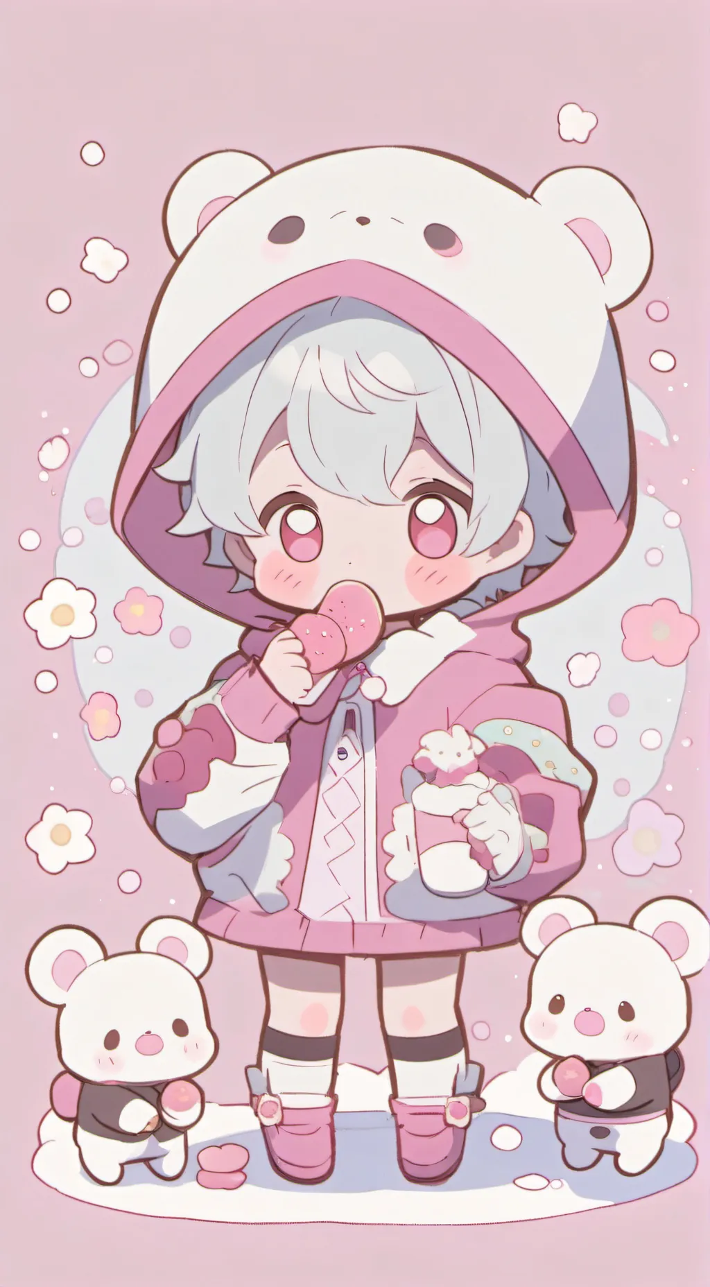 ai character: 5 babies♡ background