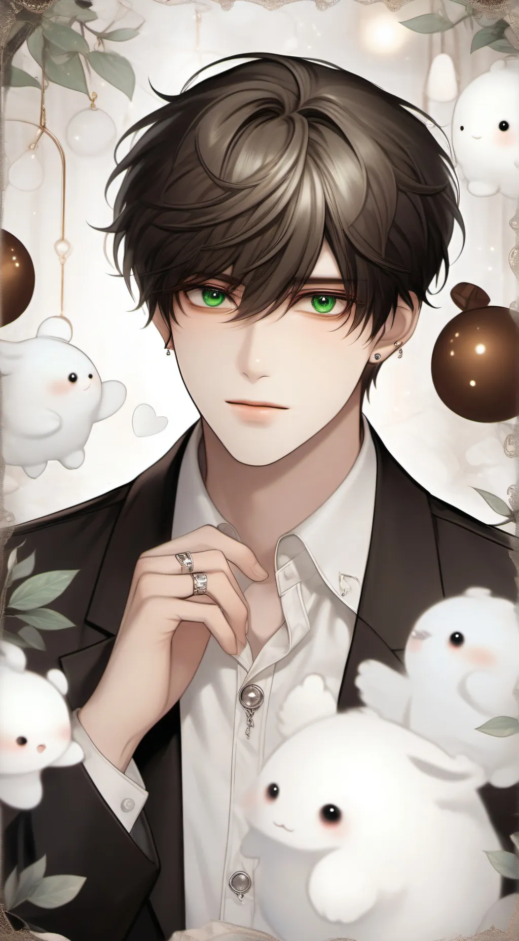 ai character: ♧°Levi°♧ background