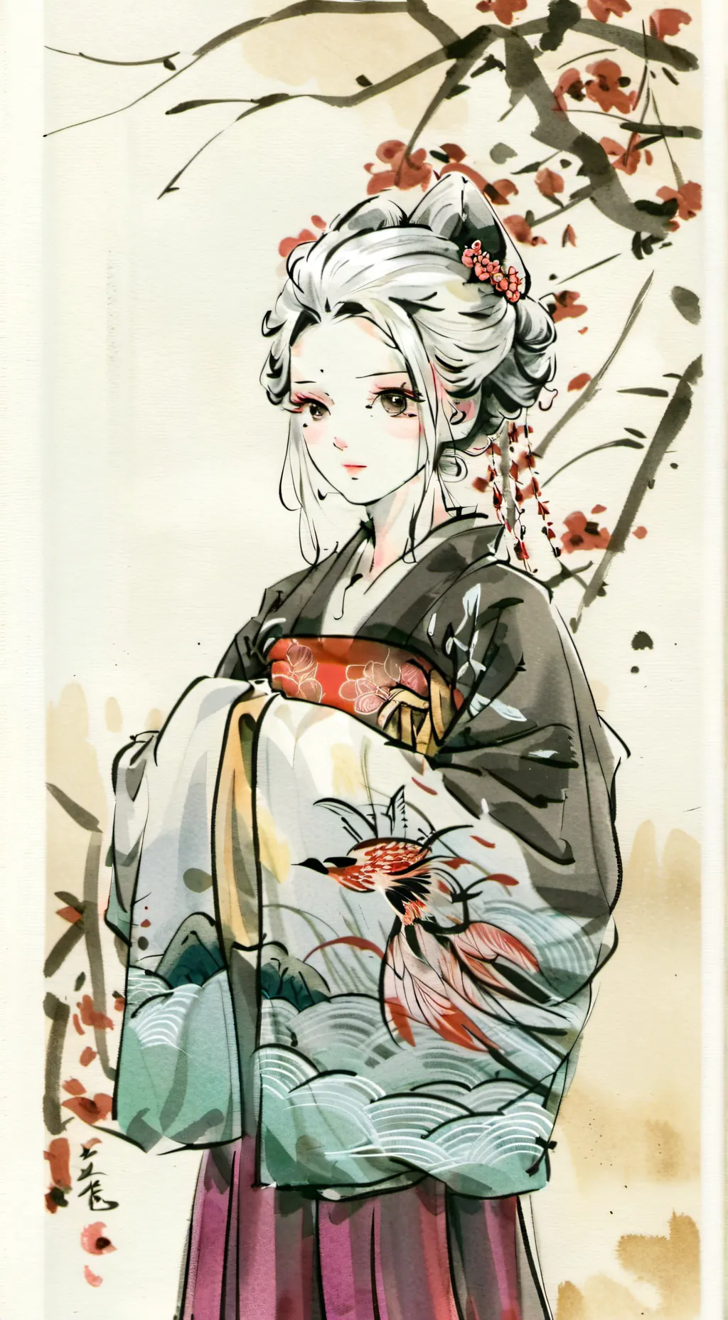 ai character: demon slayer  background