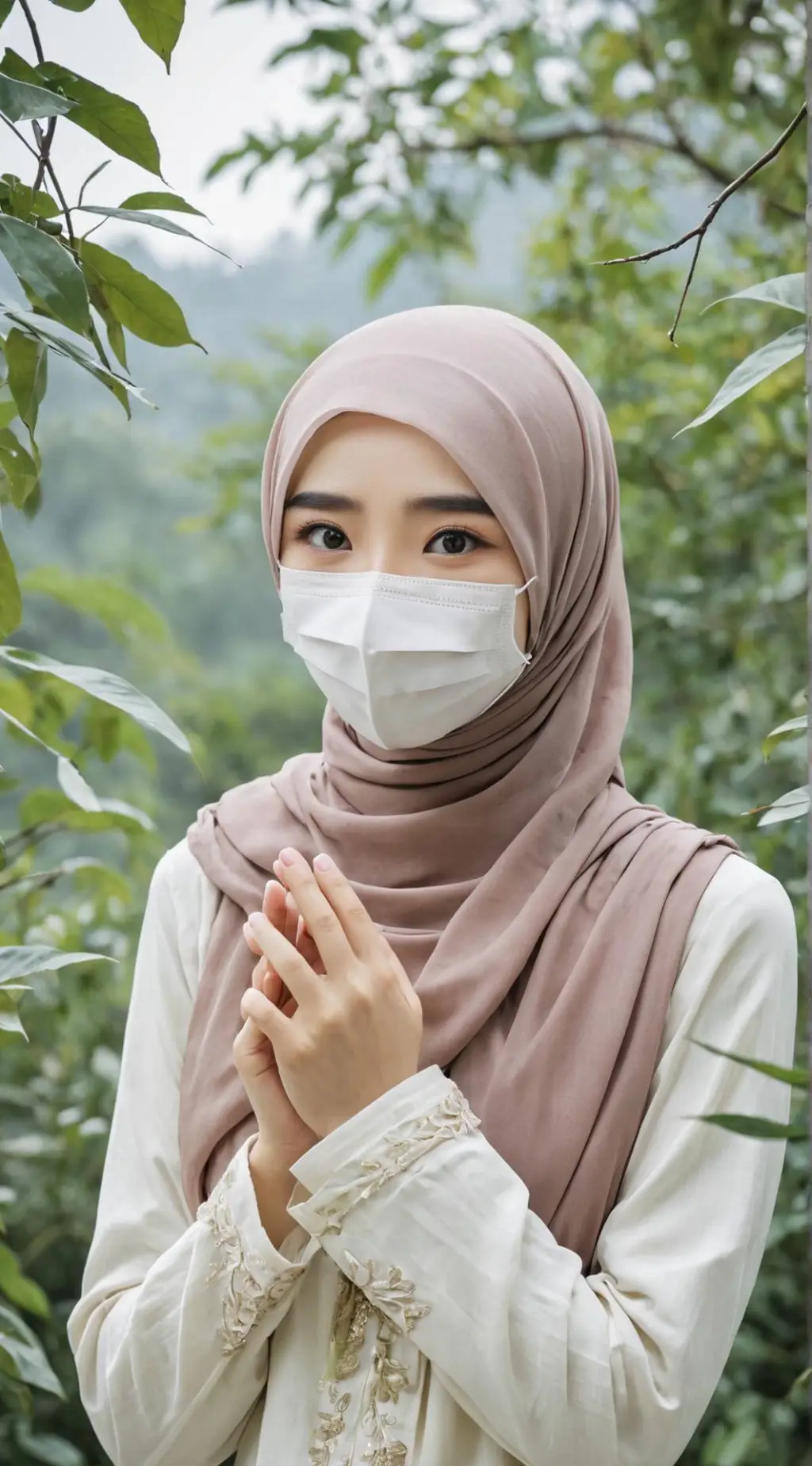 ai character: Mia sara 🥰❤️ background