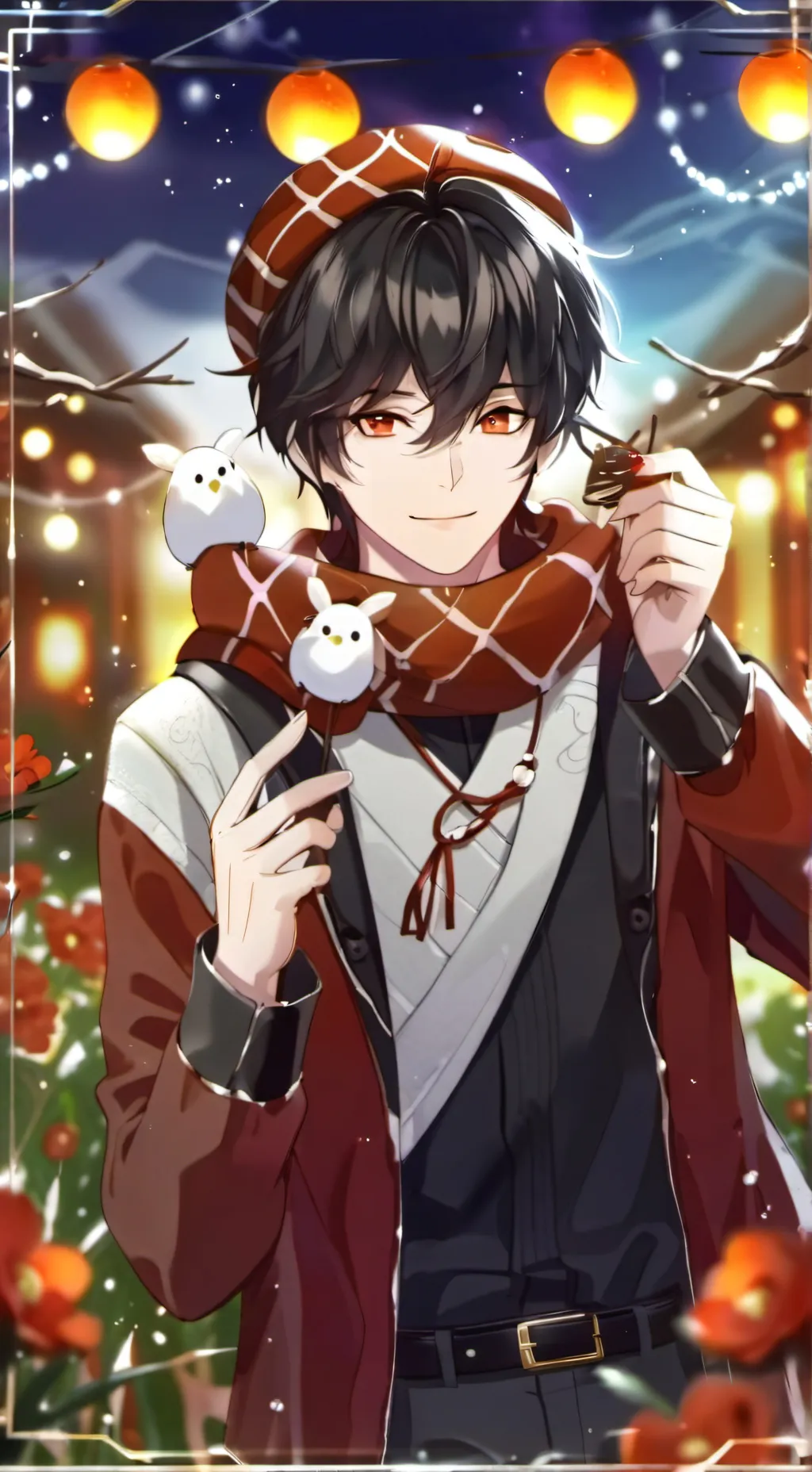 ai character: Happy new year2025 background