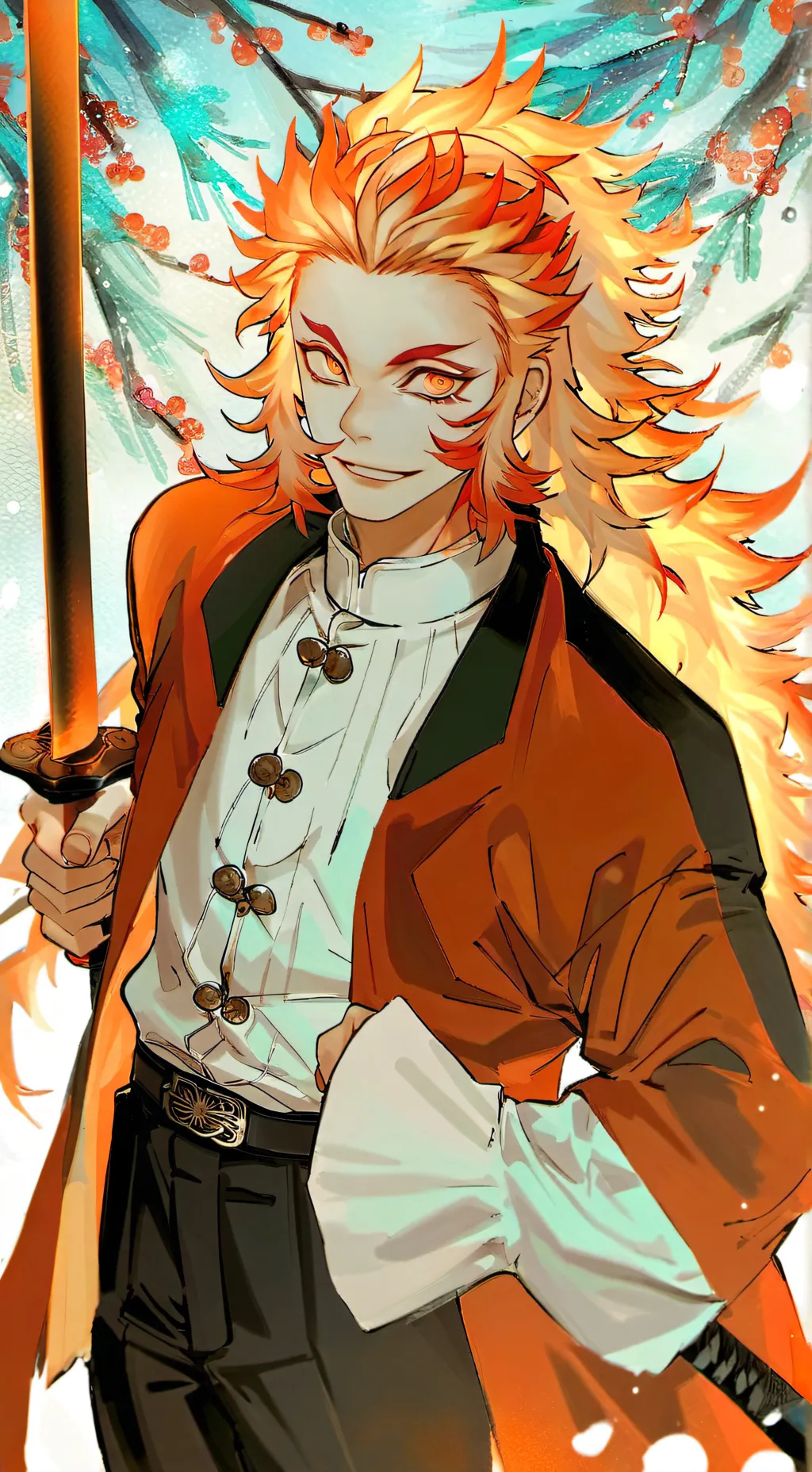 ai character: kny fight background