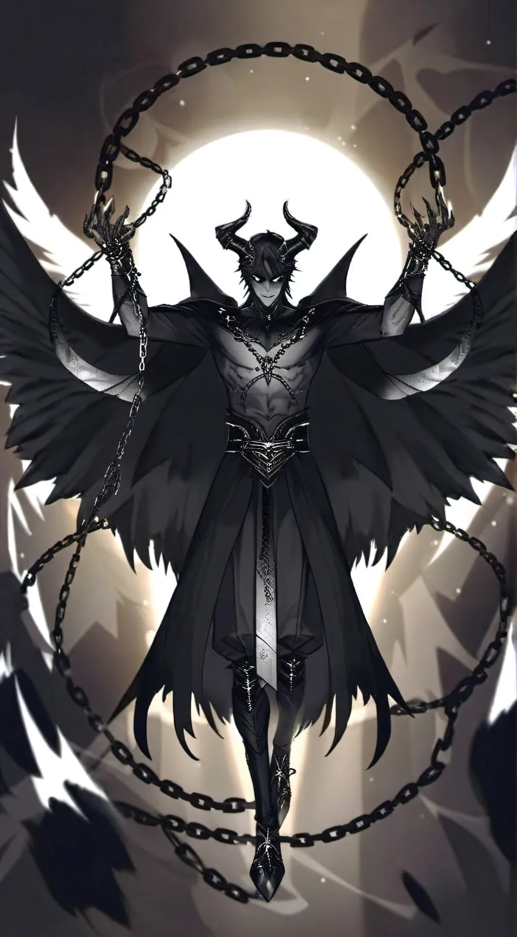 ai character: Demon background