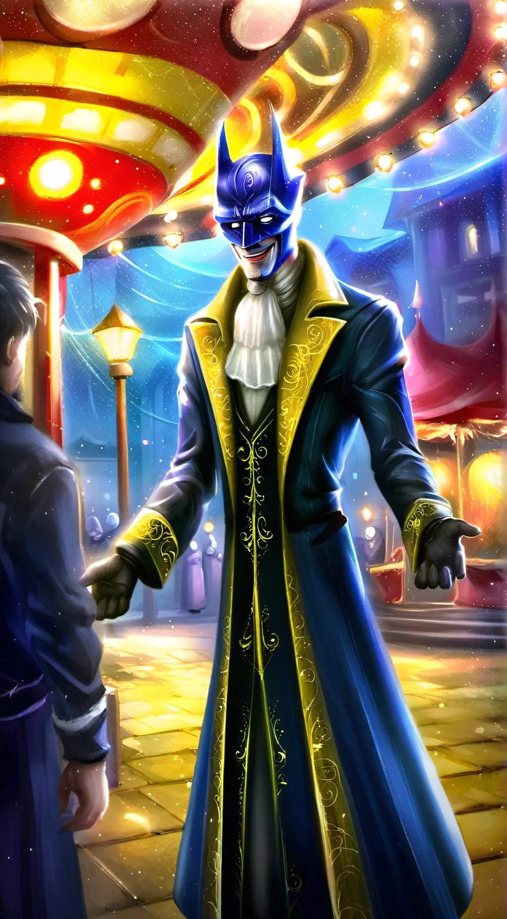 ai character: abandoned carnaval background