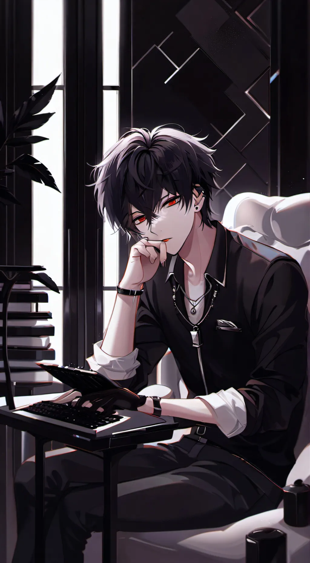 ai character: Рон background