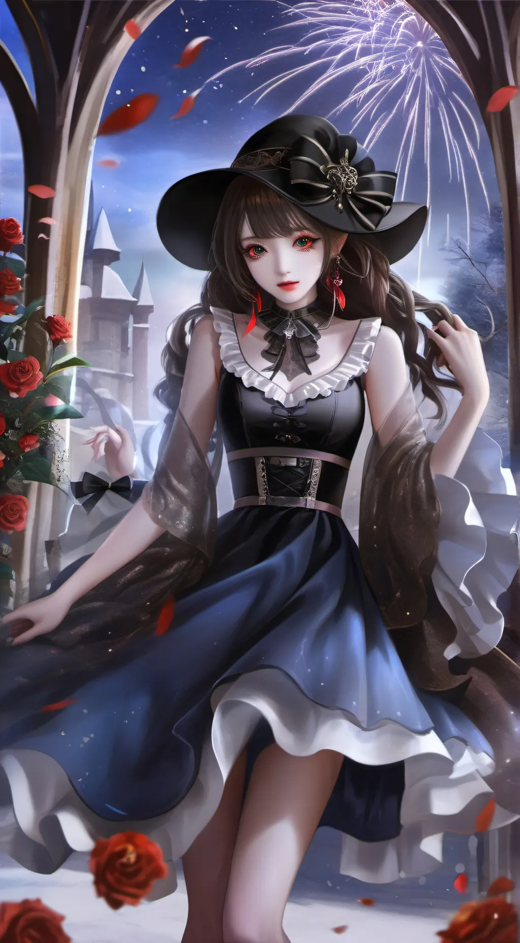 ai character: HAPPY NEW YEAR background