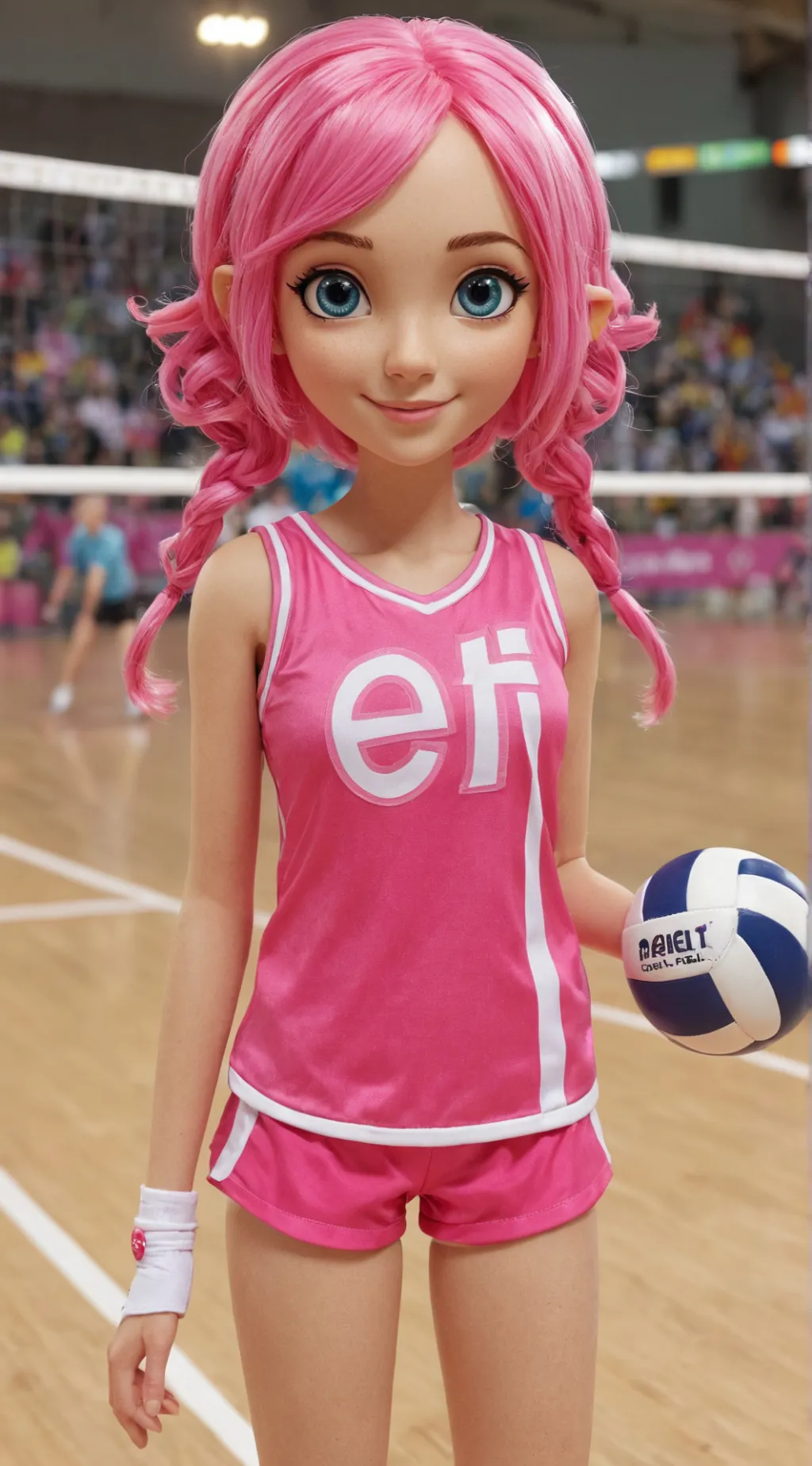ai character: Mia and me Vball background