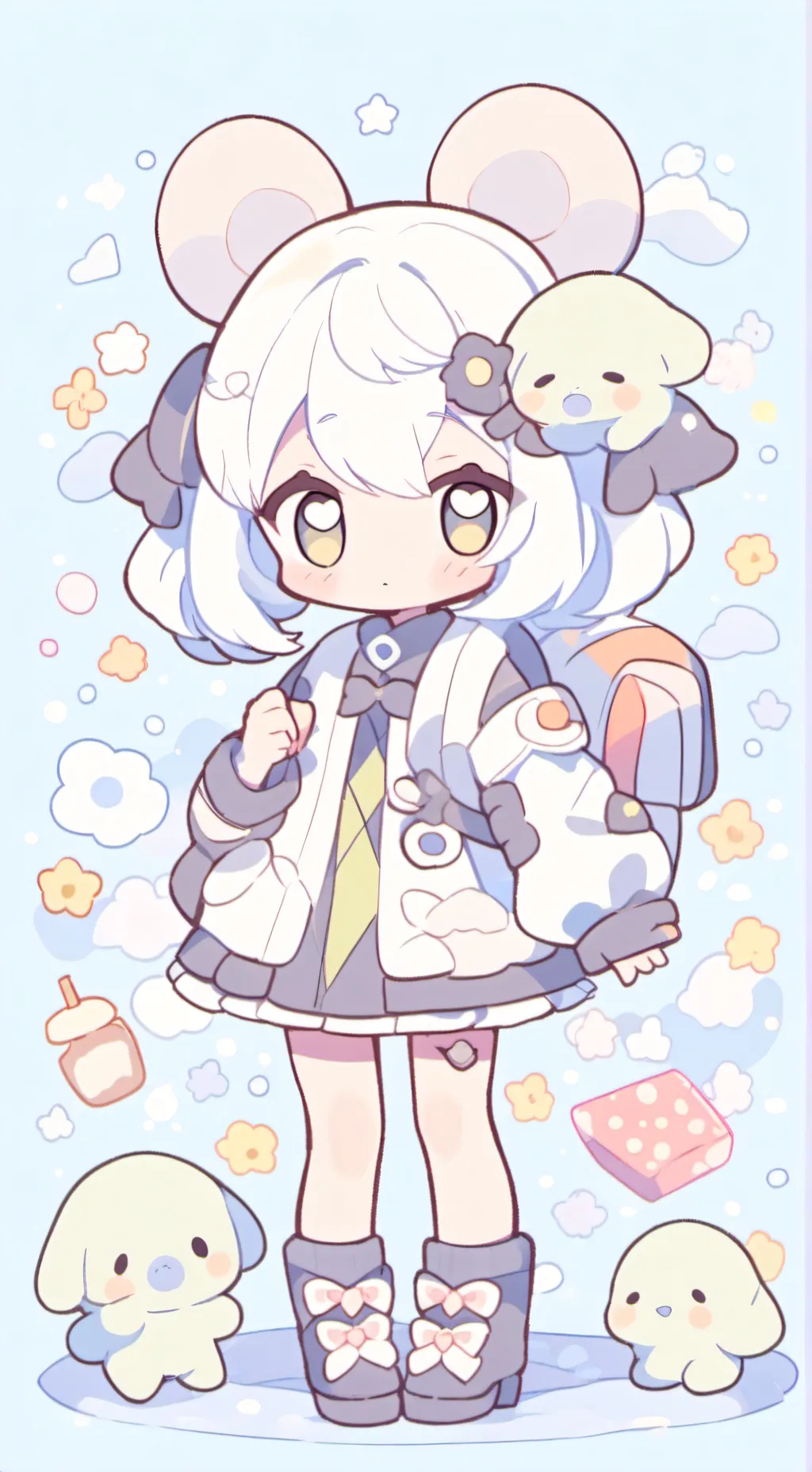 ai character: пандочка background