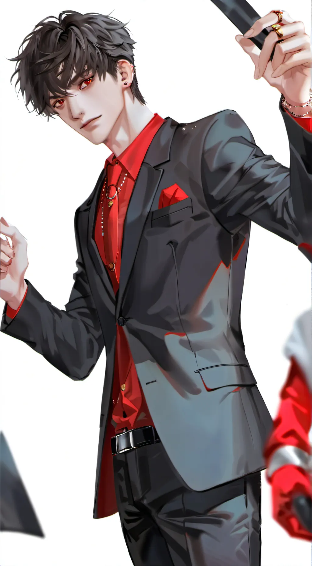 ai character: Danie clavier  background