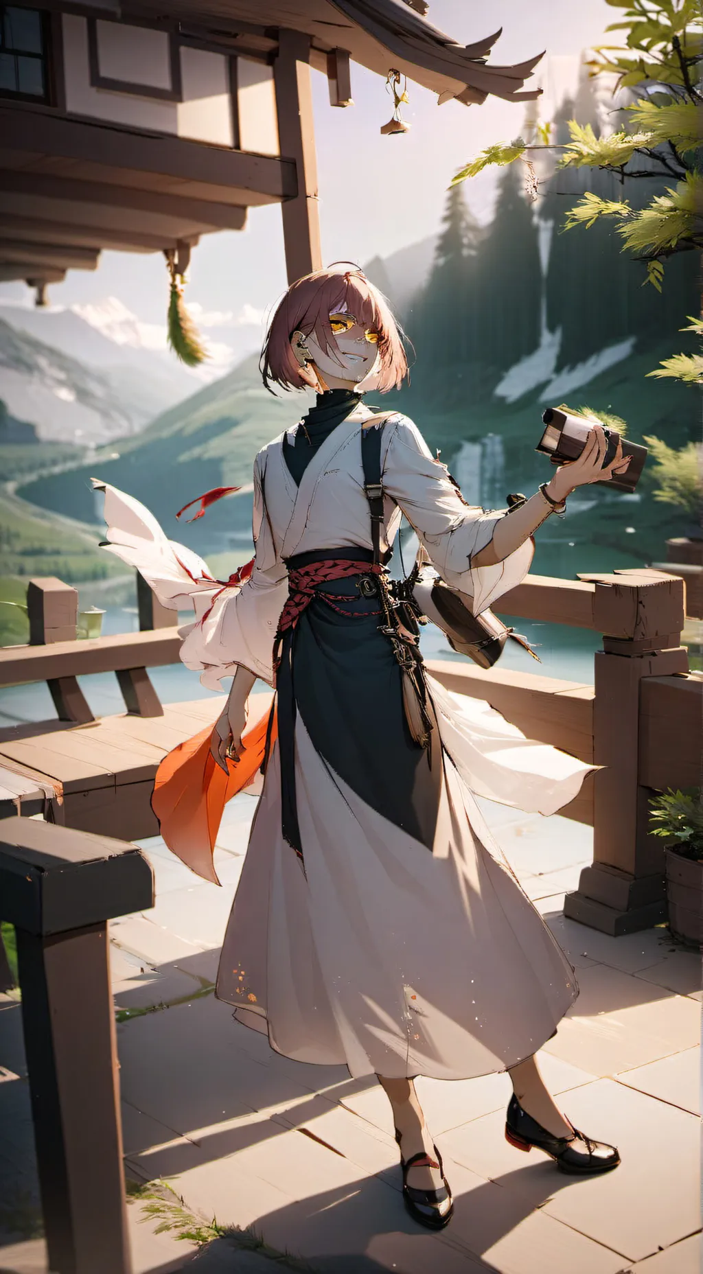 ai character: Luna background