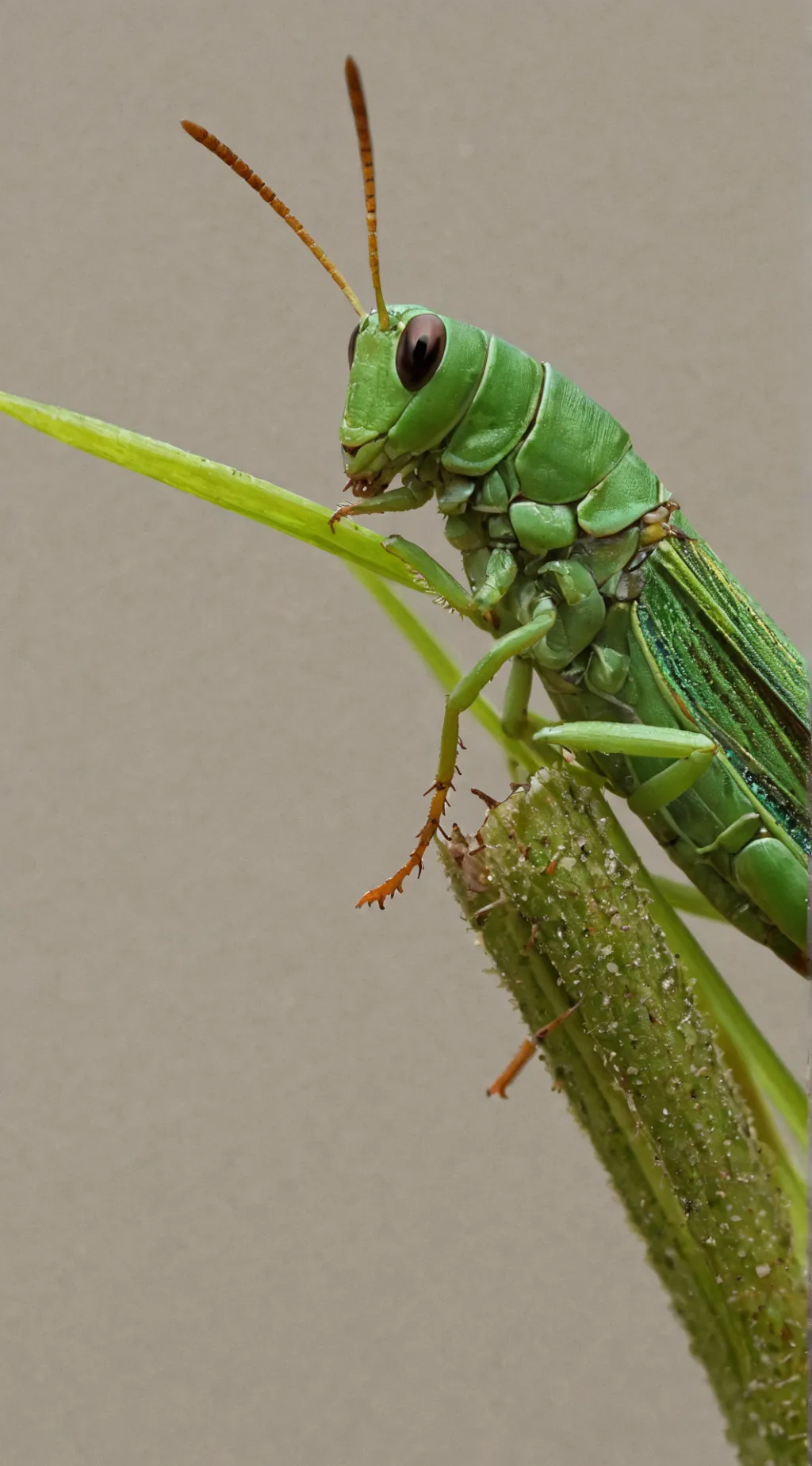 ai character: grasshopper  background