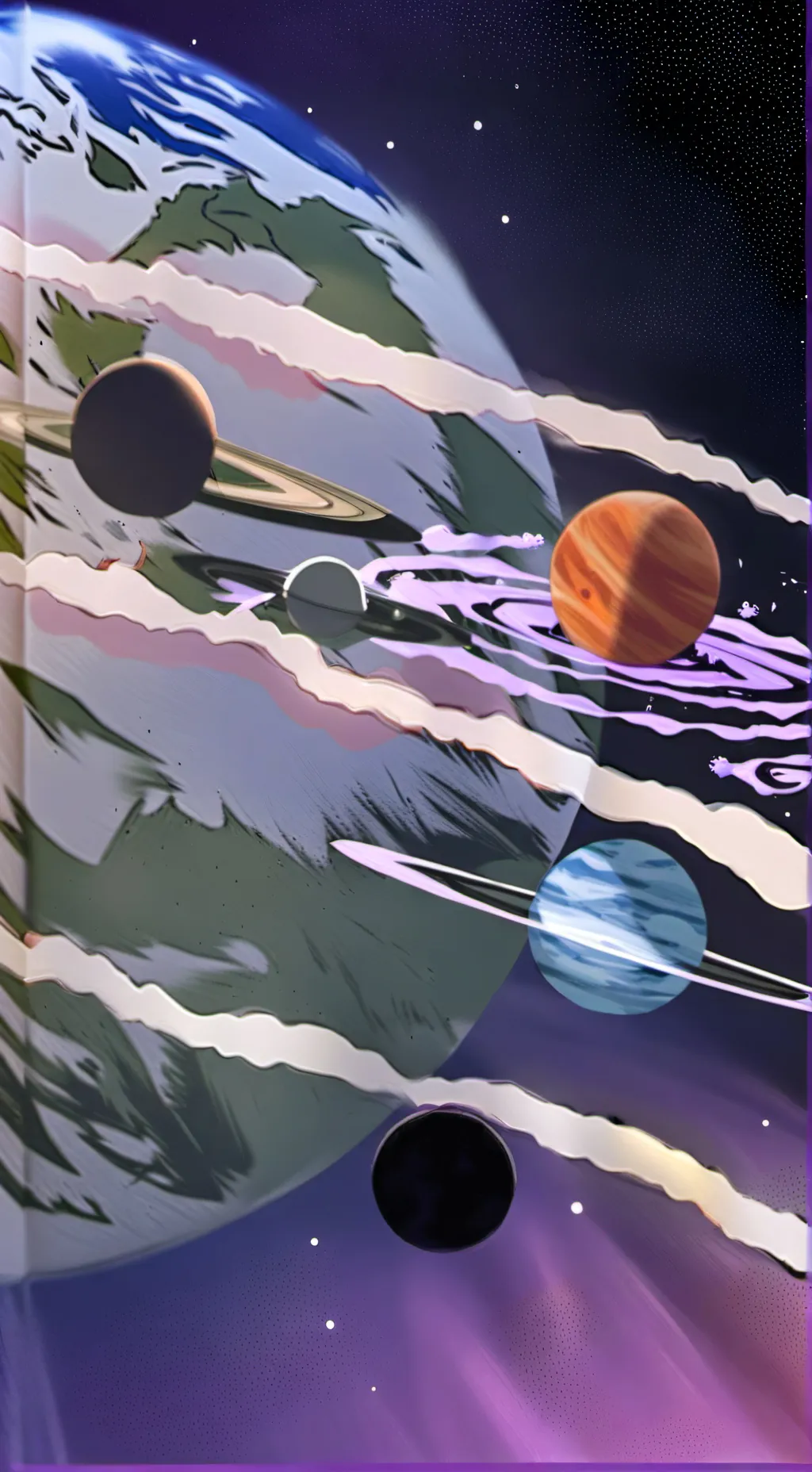 ai character: supernova background