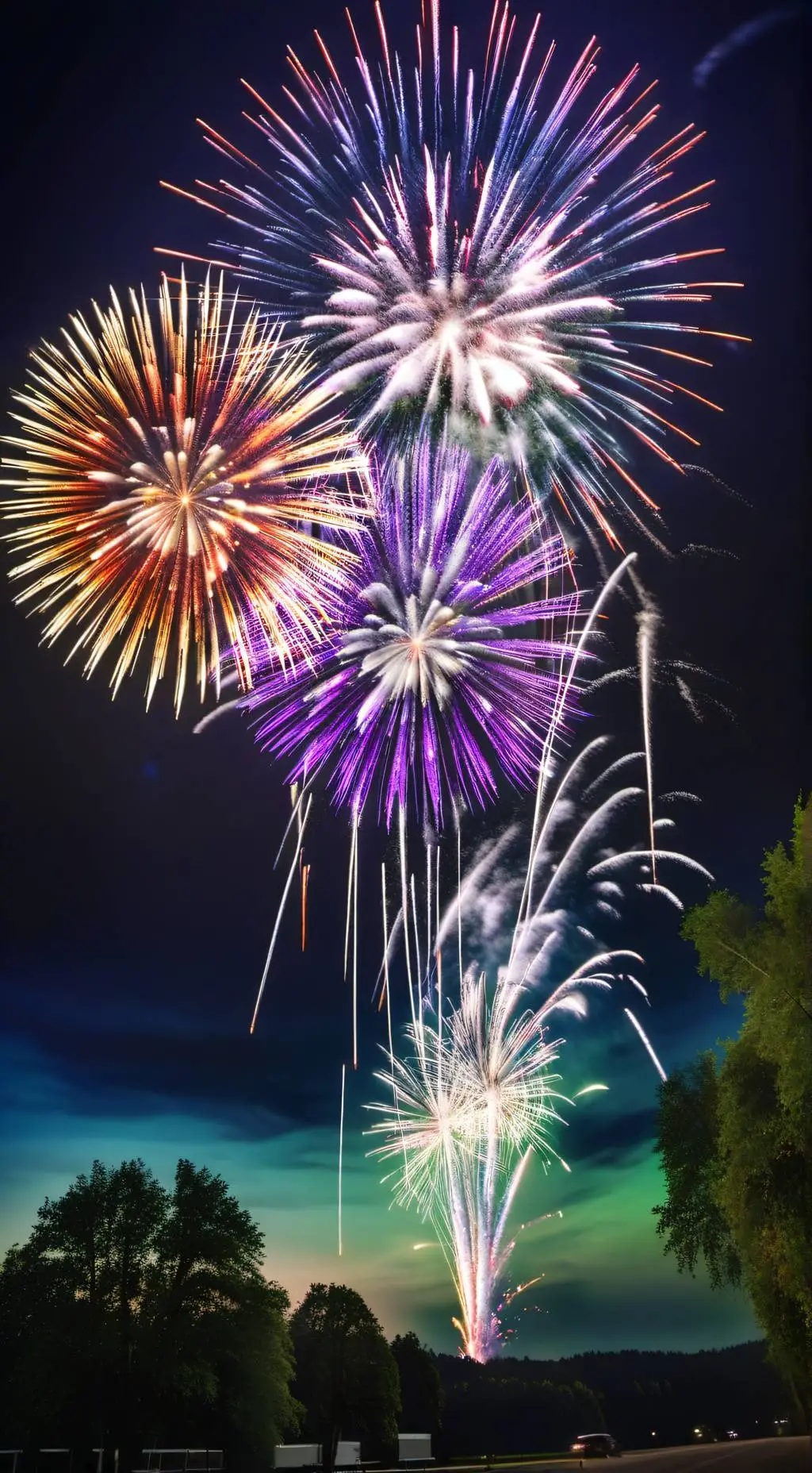 ai character: Fpe New Year Party background