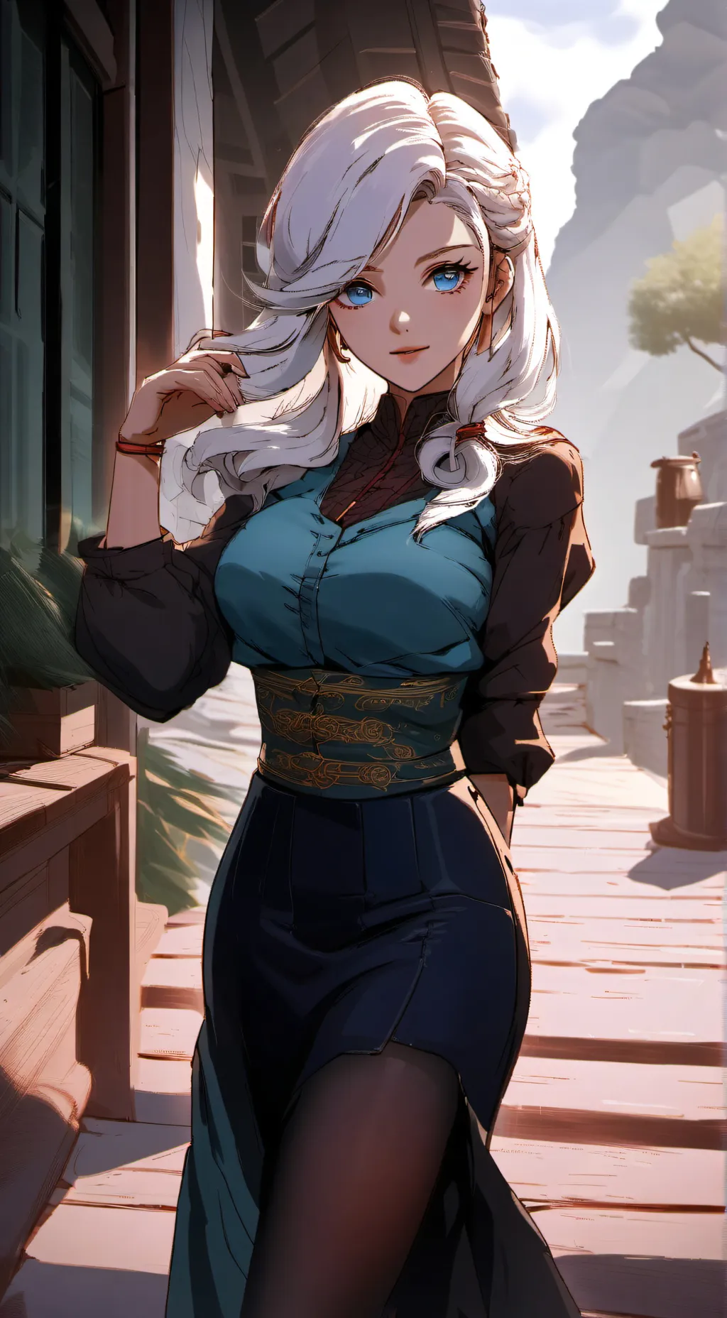 ai character: Shiro Manaki background