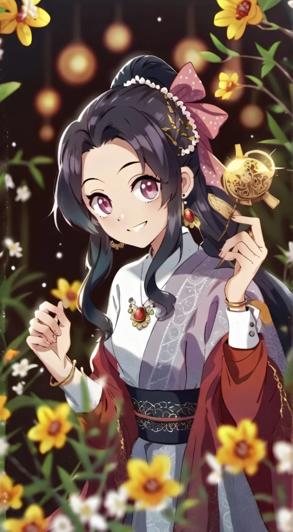 ai character: shino tomioka background