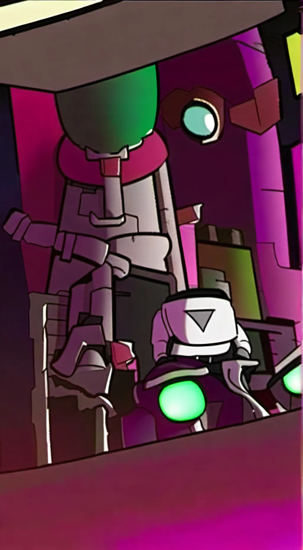 ai character: purple background