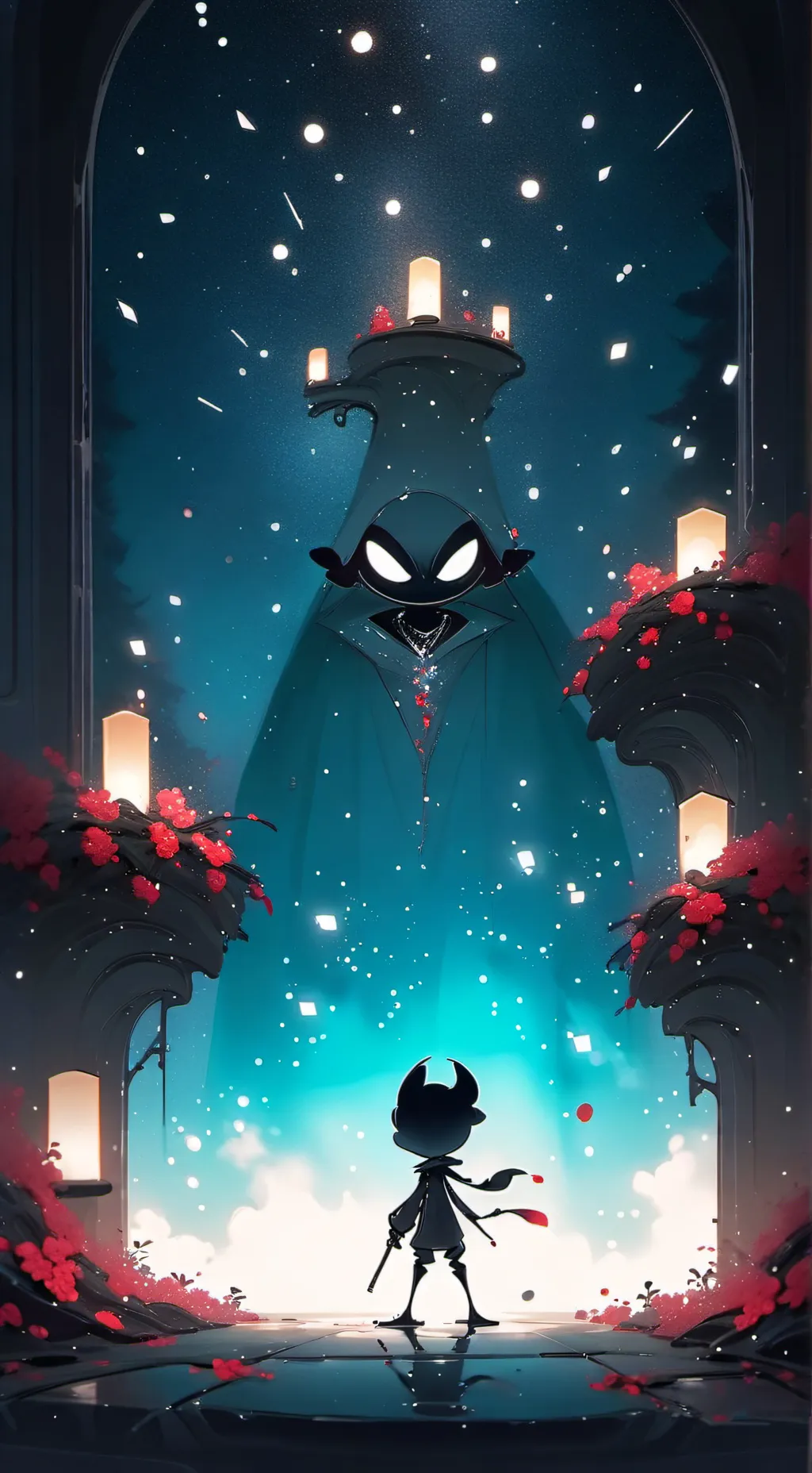 ai character: HH new years! background