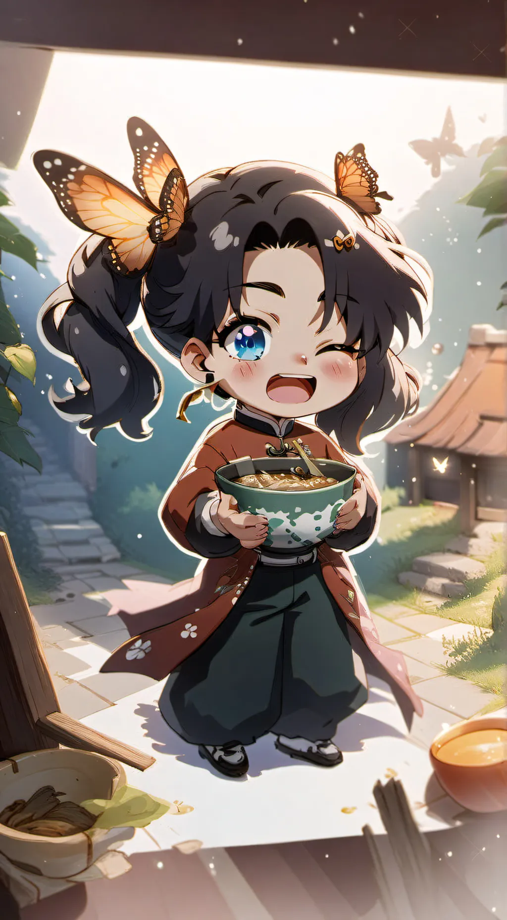 ai character: inosuke X Aoi background