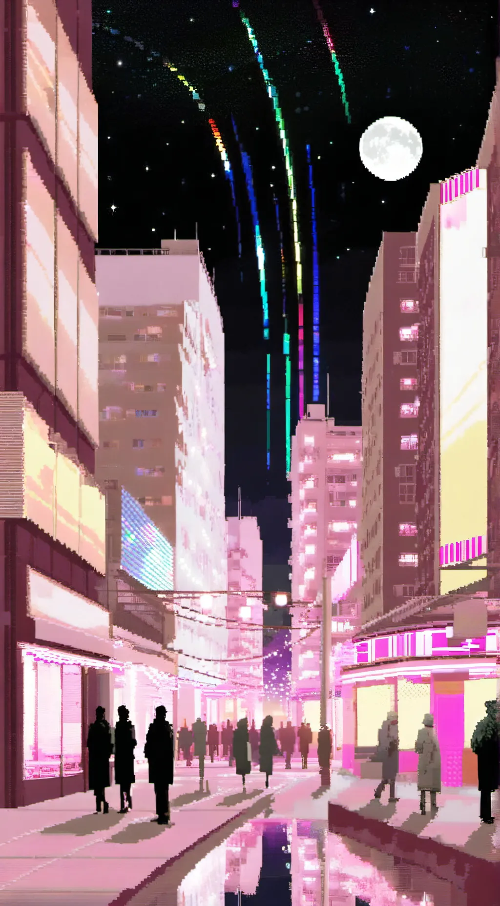 ai character: Mha New Years Eve background