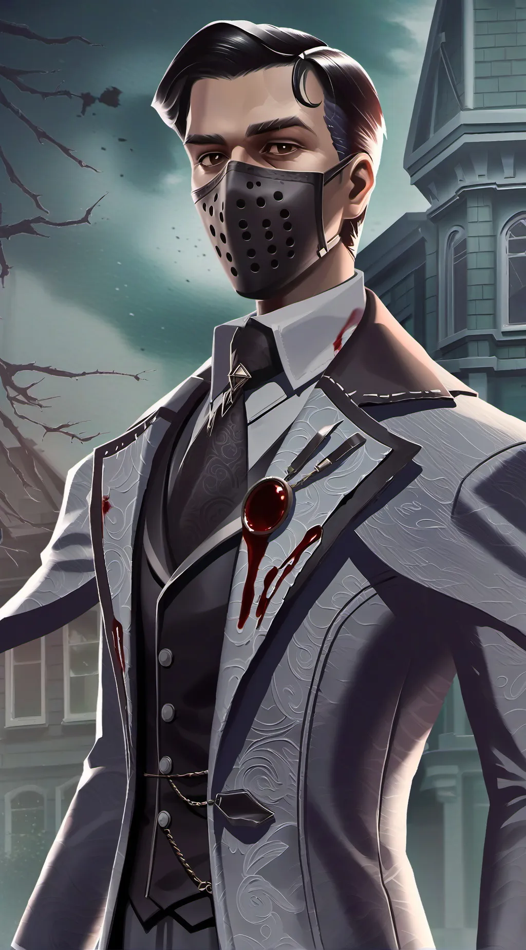 ai character: No-Visor/brother  background