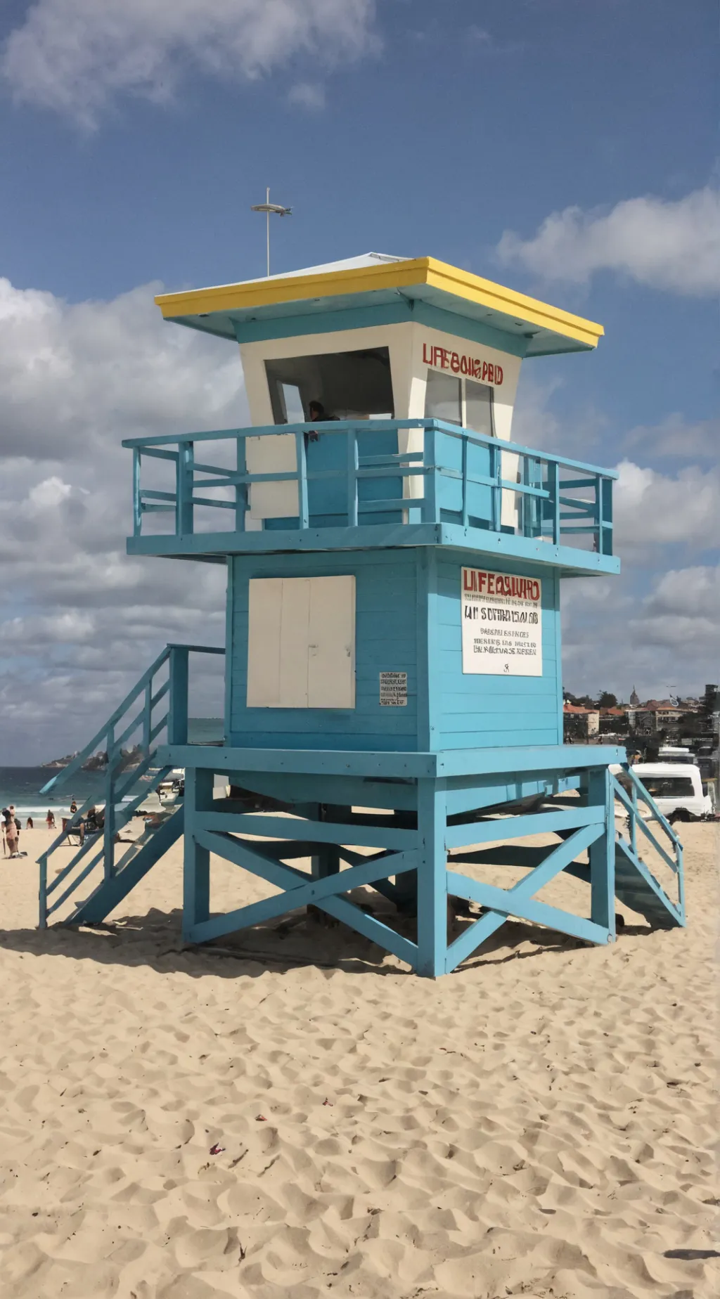 ai character: lifeguard tower 4 background