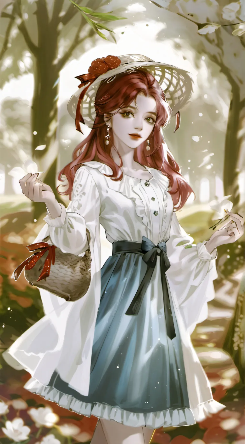 ai character: Rose background