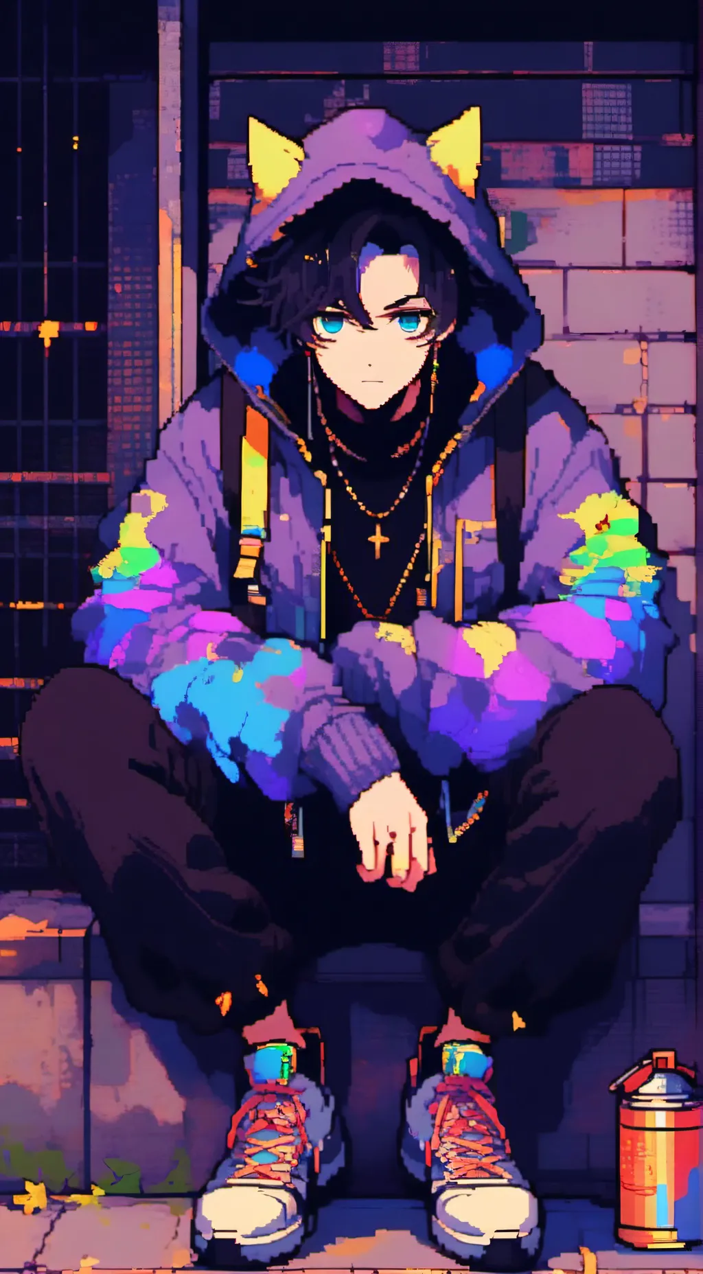 ai character: 幻漆漾 background