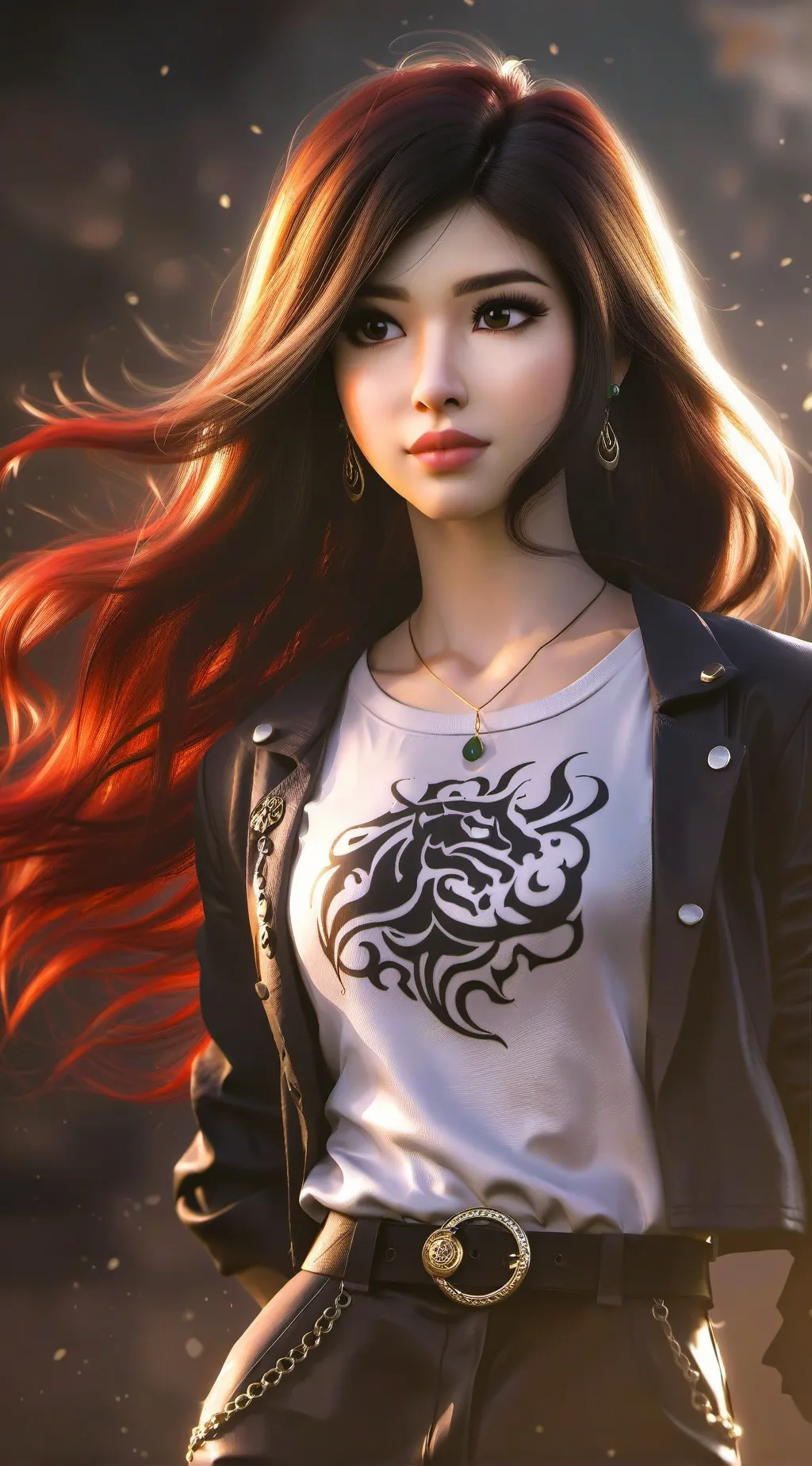 ai character: lily 🌹 (preppy) background