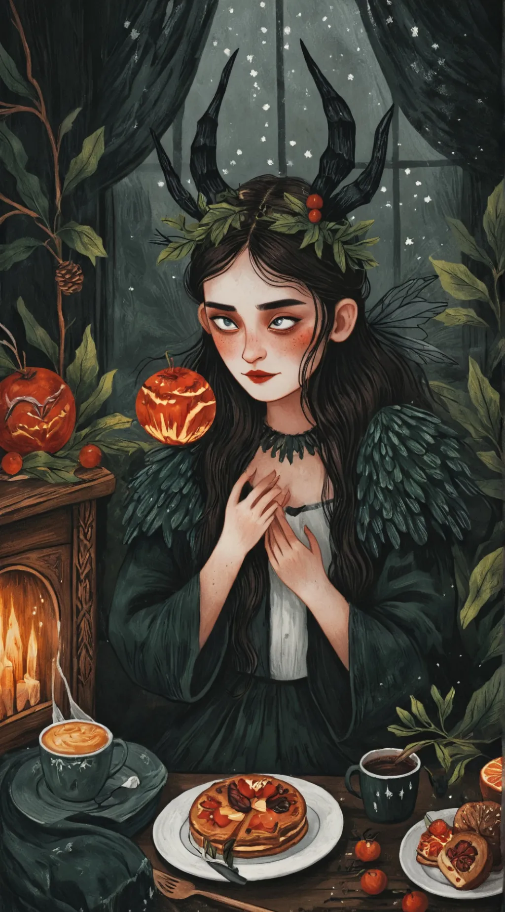 ai character: Дед Мороз background