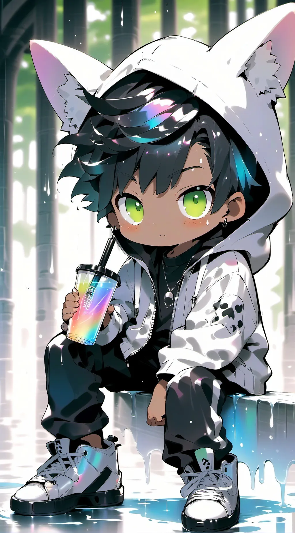 ai character: liam🪩🐺 background