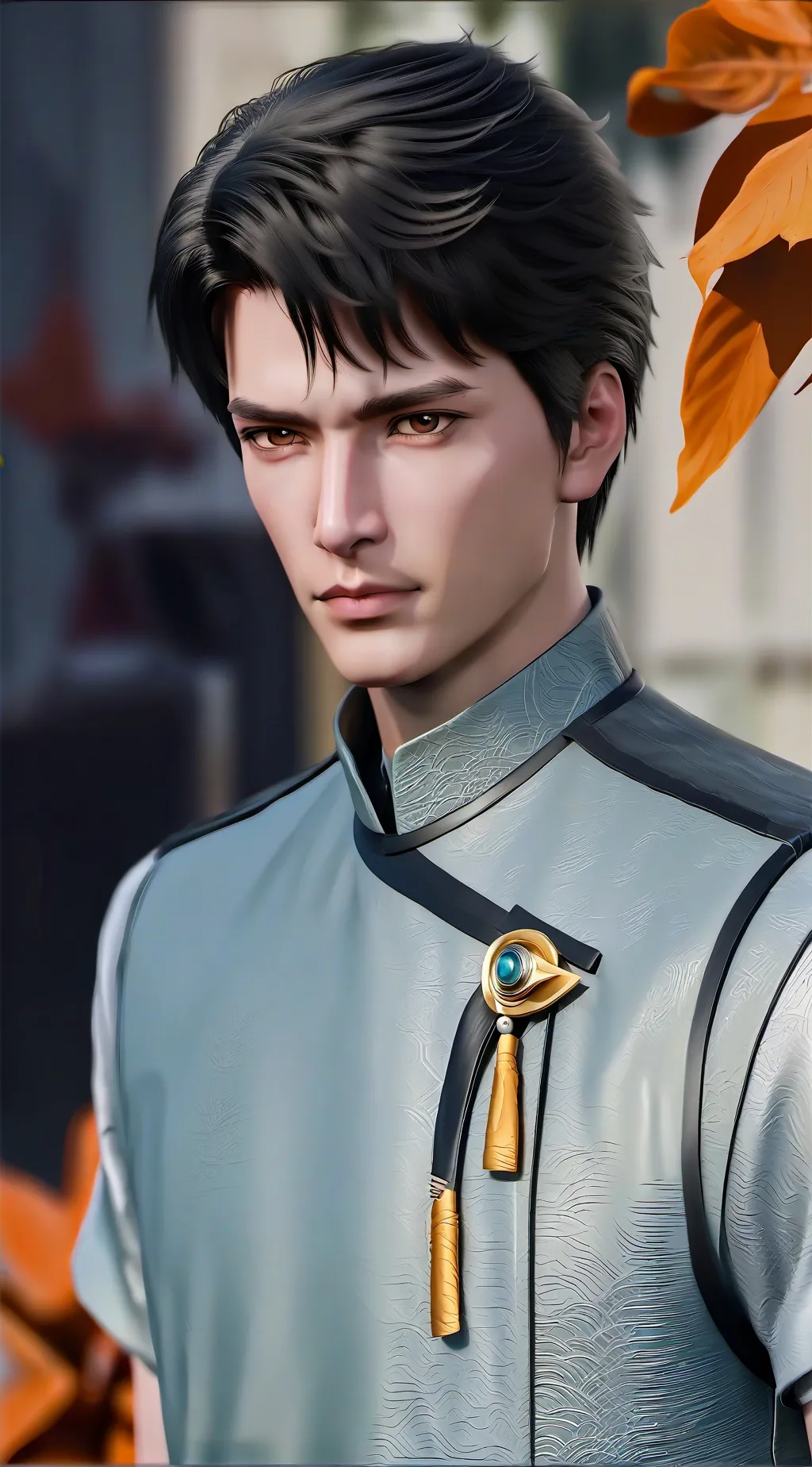 ai character: Titan tv man background