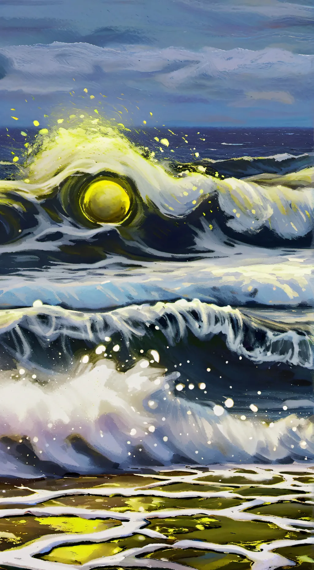 ai character: Golden slime background