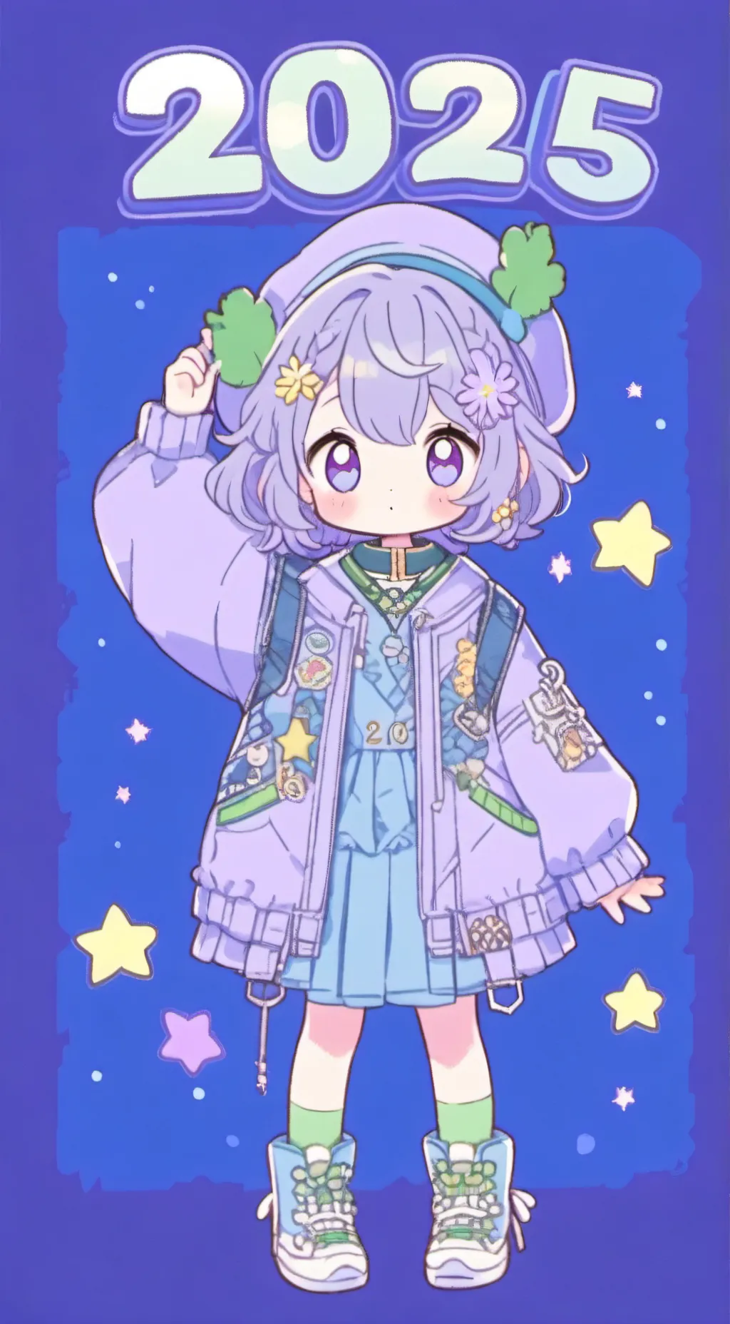 ai character: 2025 background