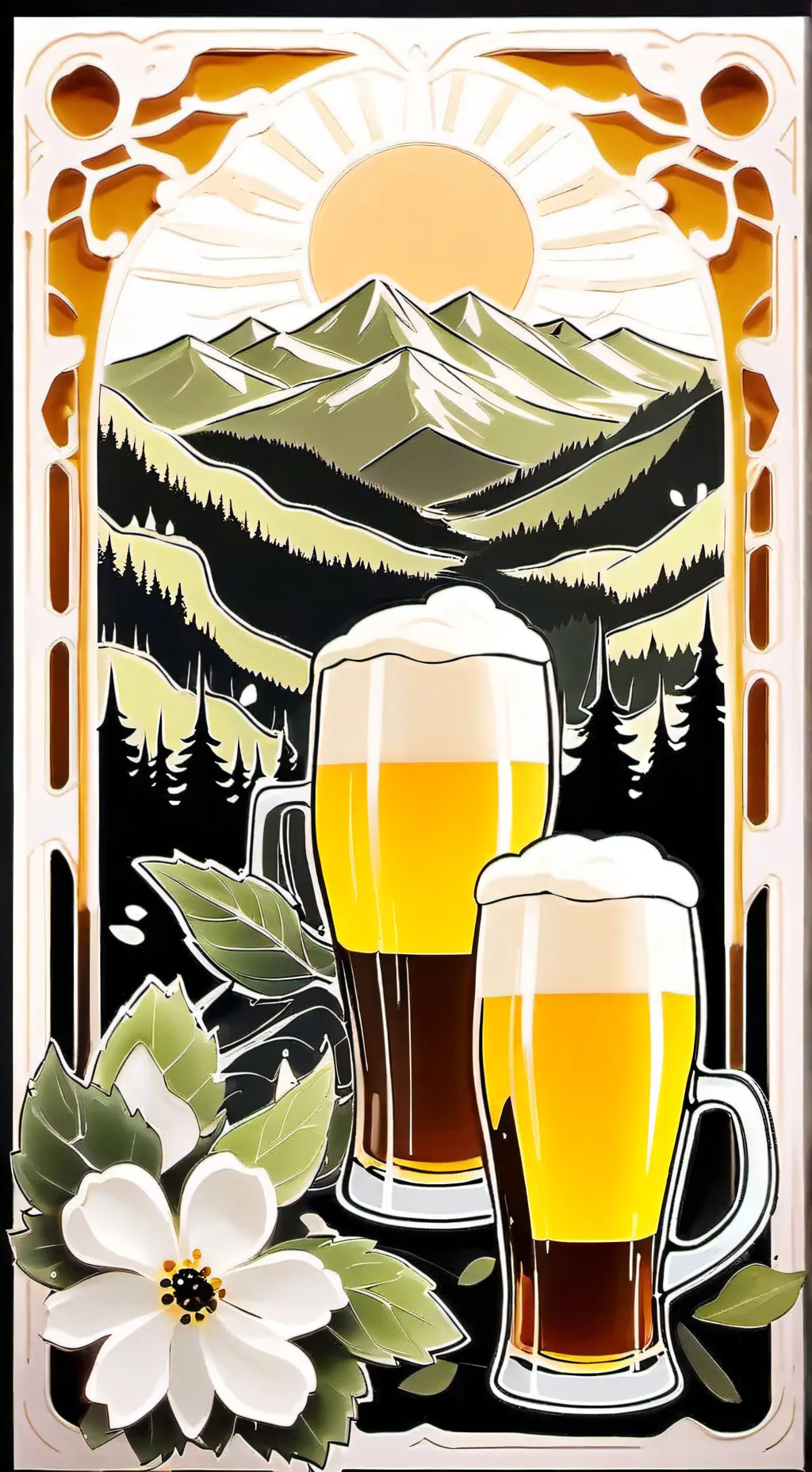 ai character: MHA drink serbesas background