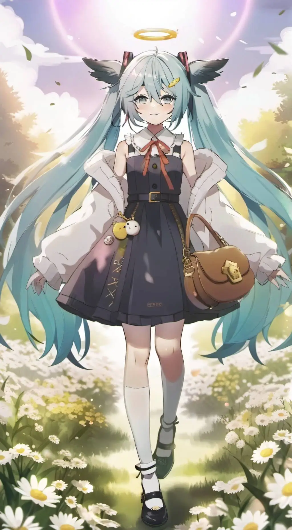 ai character: Miku Hatsune background