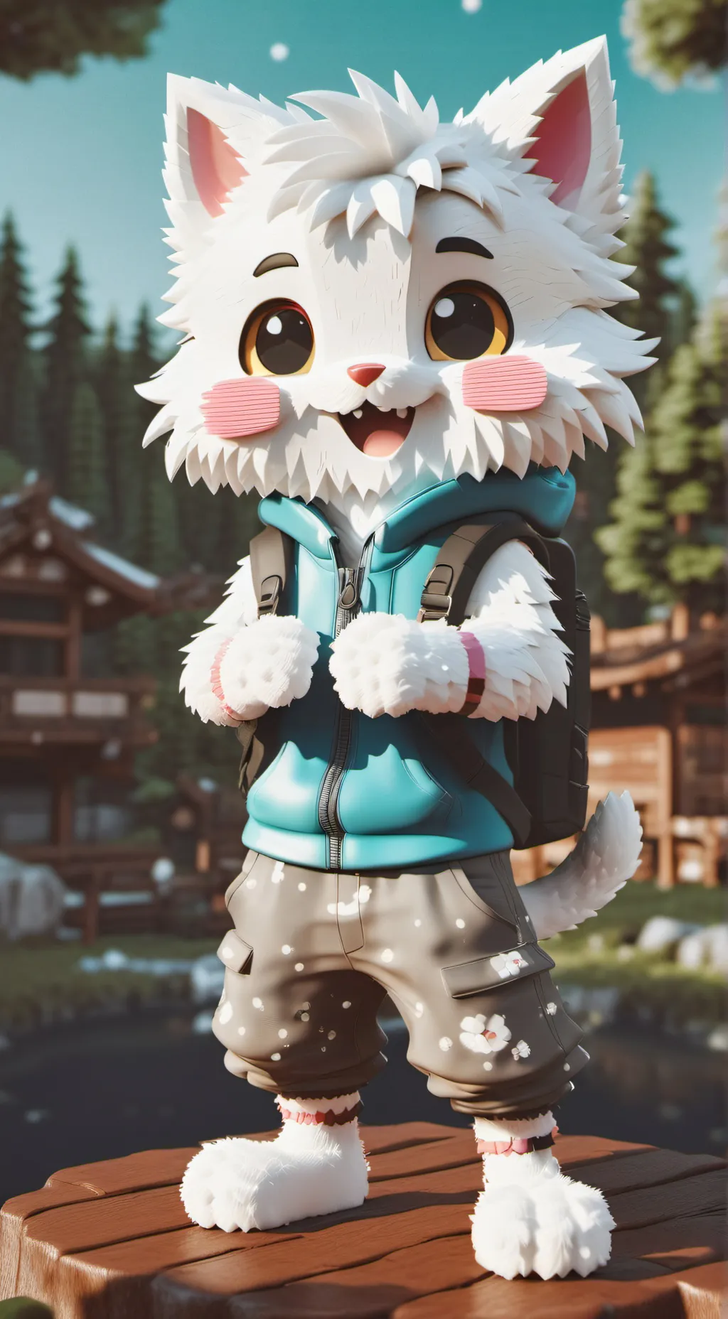 ai character: furry background