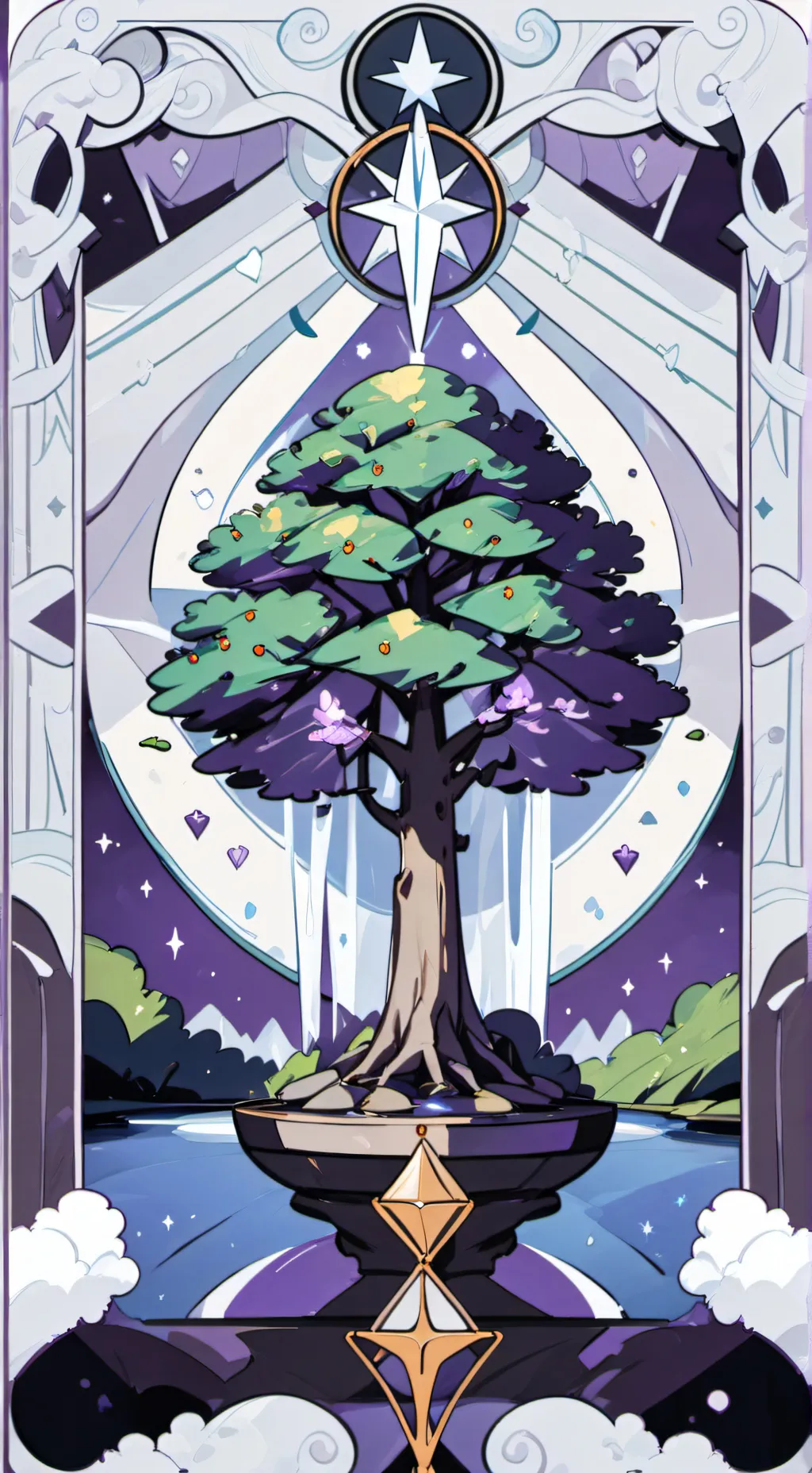 ai character: Tree vs Duck *Rem* background