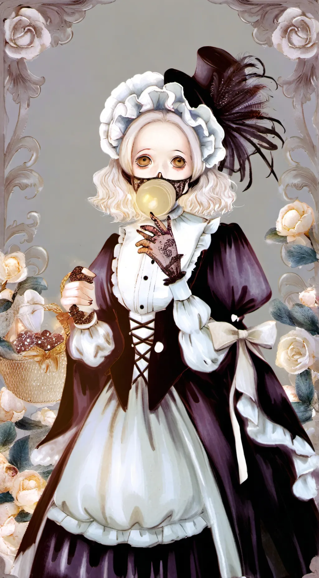 ai character: 💀♣️Isabell♣️💀 background