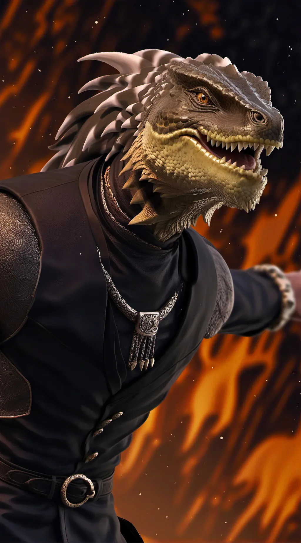 ai character: scales background