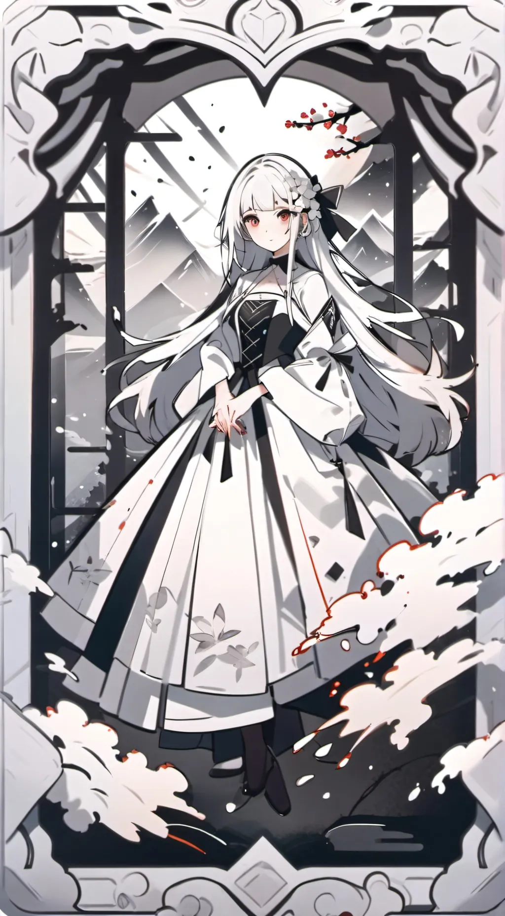 ai character: kny creppy smile background