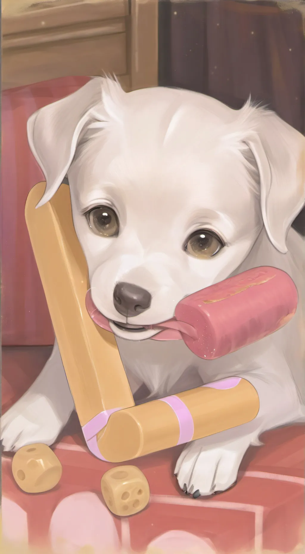 ai character: your new puppy background